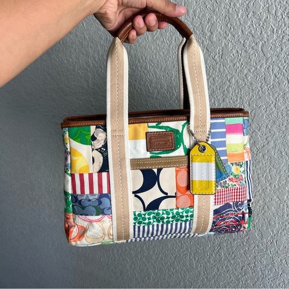 Coach Handbags - Vintage Coach Colorful Patchwork Purse